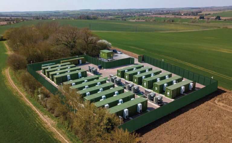 Flatterton Farm battery energy storage unit.