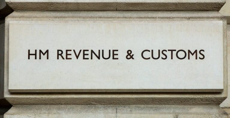 H M Revenue and Customs plaque.