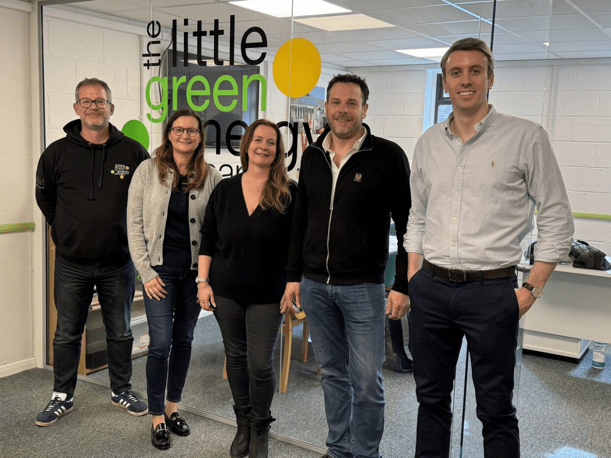 Five colleagues of the Little Green Team Energy Company.