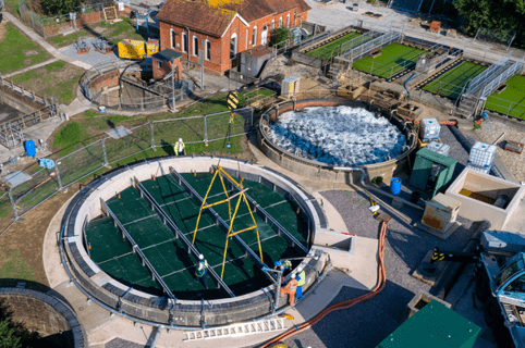 Waste water treatment centre.