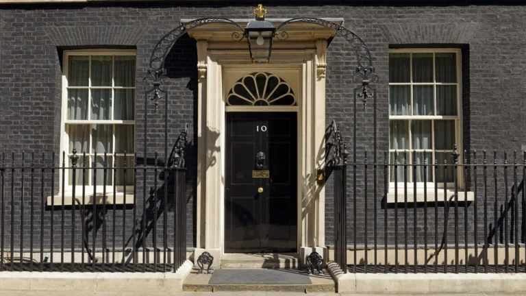 Number 10 Downing Street in London.