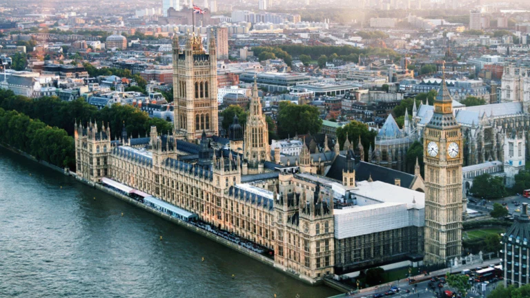 Houses of Parliament in London.