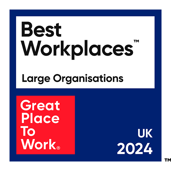 Best work places - Large organisations 2024 poster.