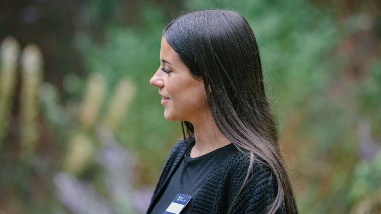 Trainee at the welcome event