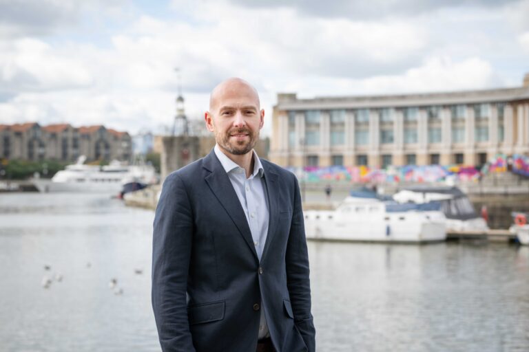 Audit partner Mike Hall at Bristol harbourside