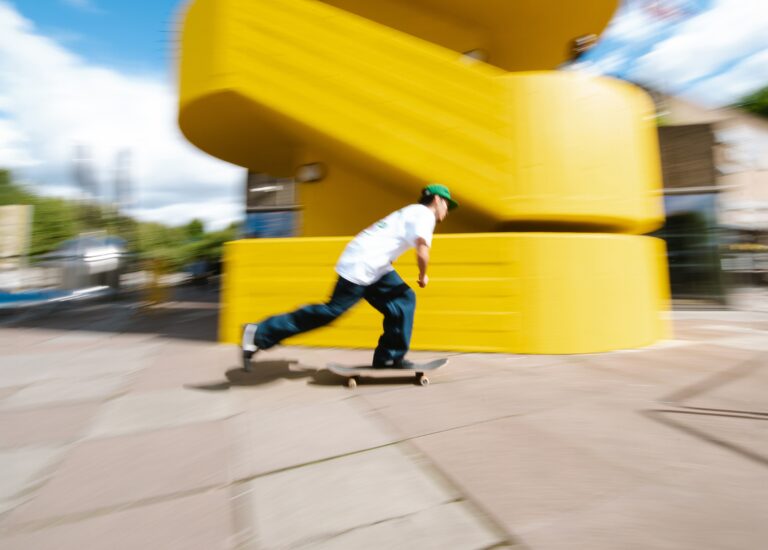 A skateboarder