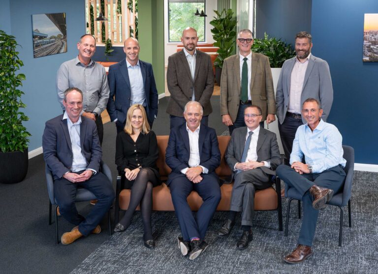 A group photo of partners at PKF Francis Clark's new Bristol office